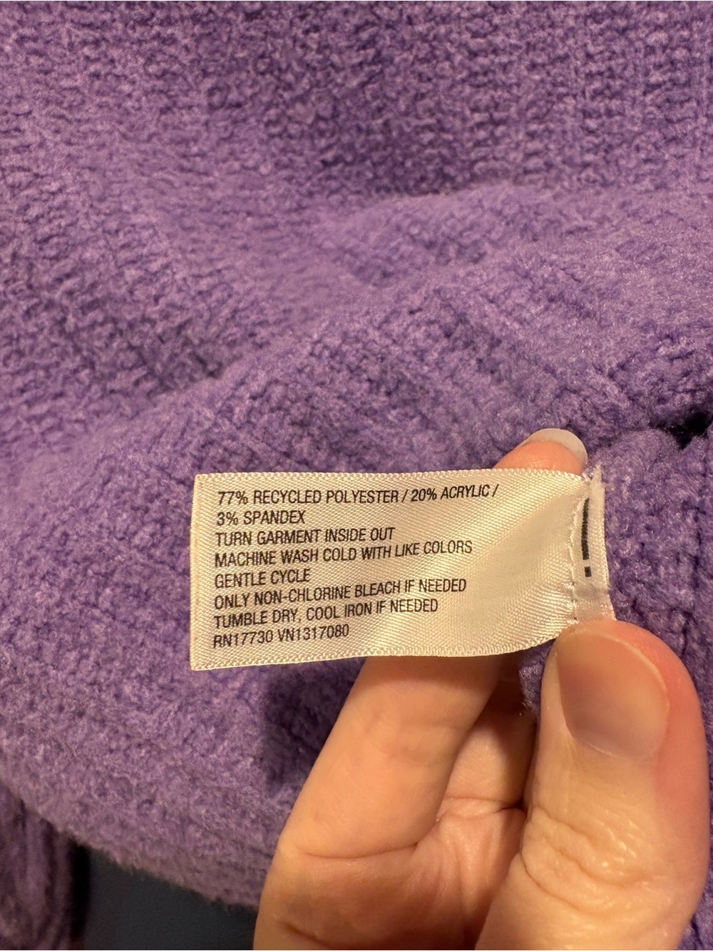 Universal Thread Purple Turtleneck Chunky Knit Sweater EUC - Picture 3 of 5